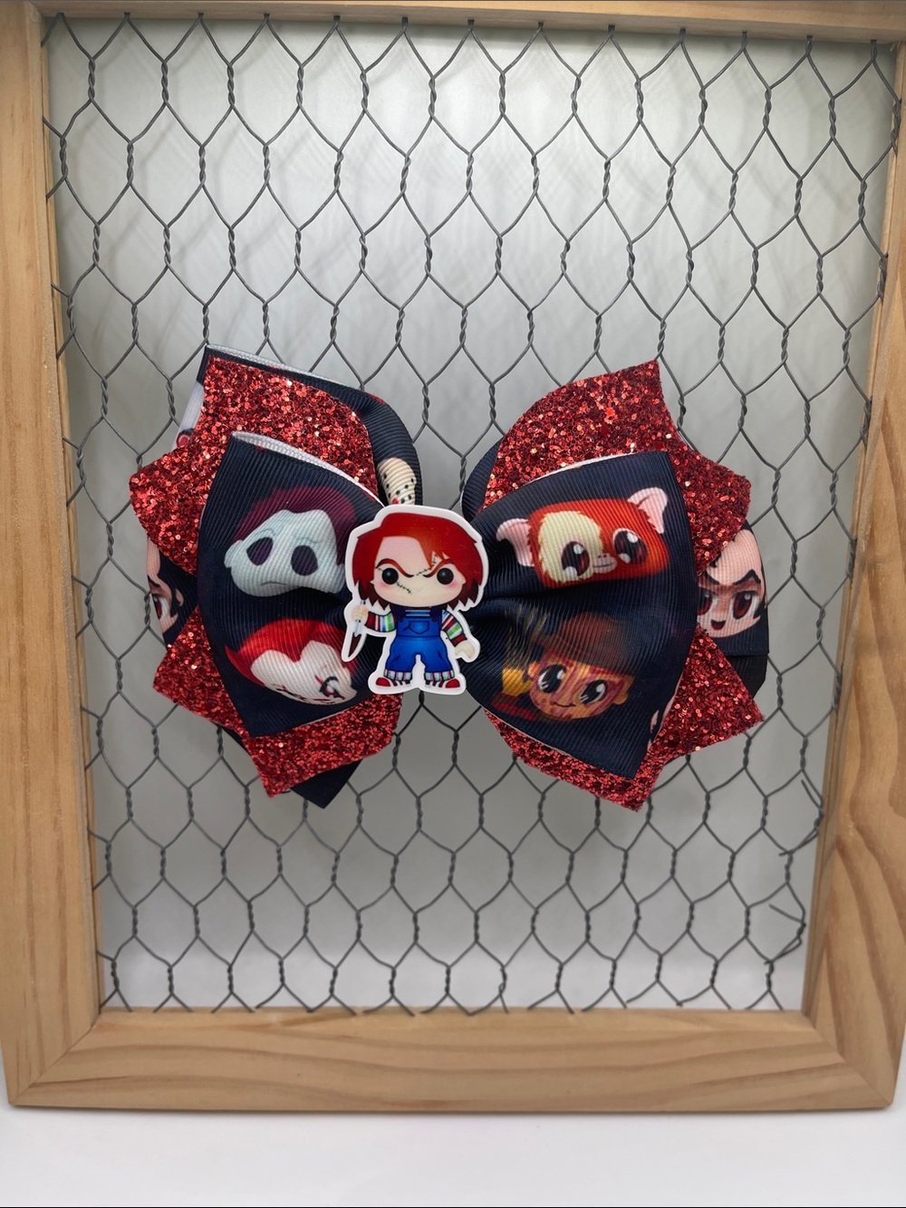 Handmade Horror Movie Inspired Hair Bow